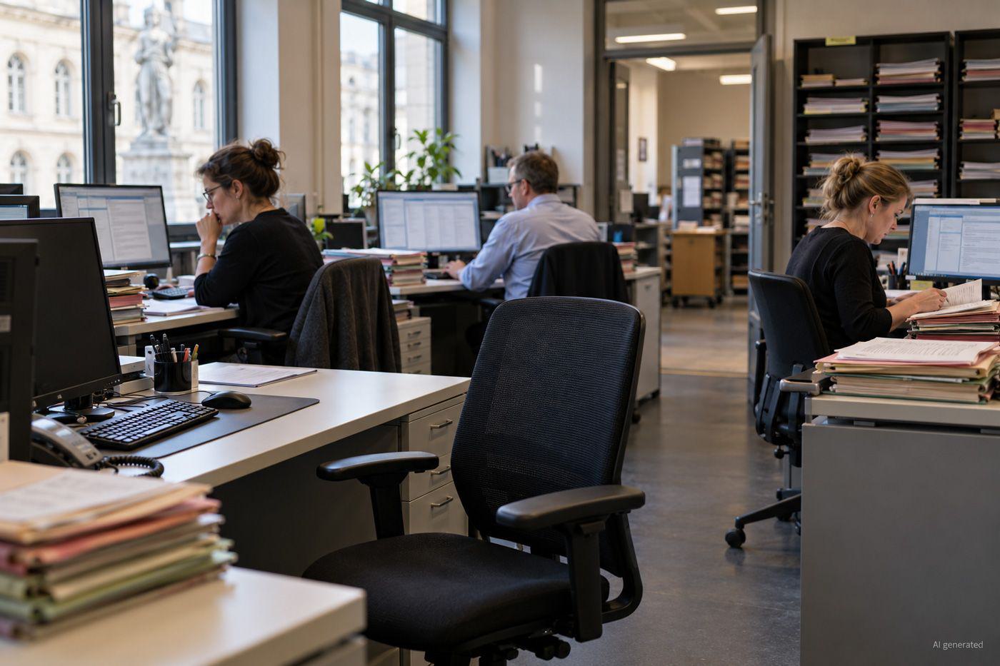 Leerer-Arbeitsplatz-im-digitalen-Gerichtsbuero
